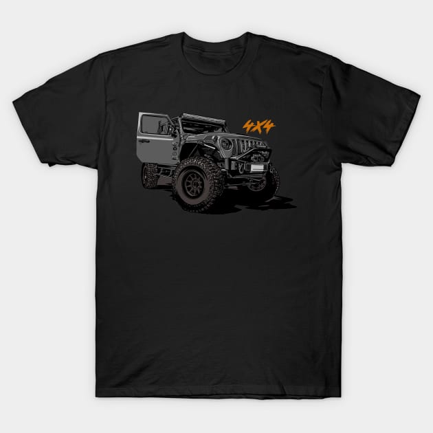 Jeep 4x4 T-Shirt by Saturasi